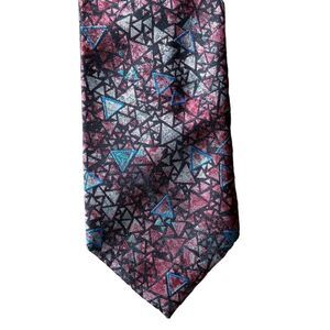 John Weitz Abstract Print Silk Tie